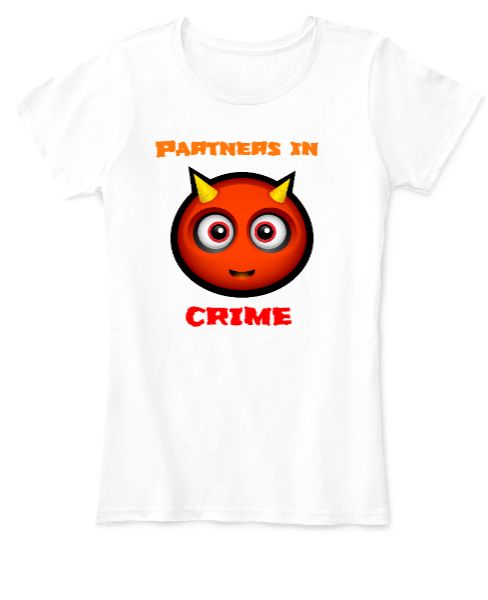 Partners in crime Friendship Day Women's tee from StyloFash - Front