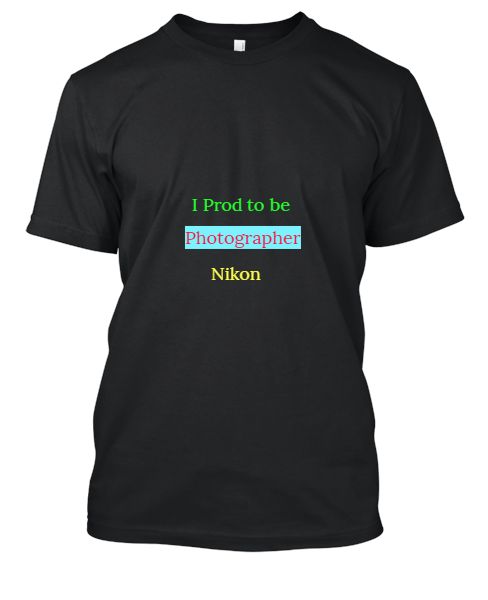 Photographers T-shirt - Front