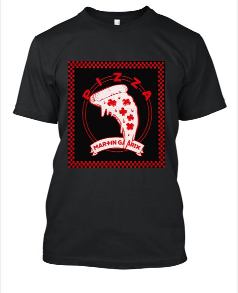 Pizza Martin Garrix Black T-Shirt - Front