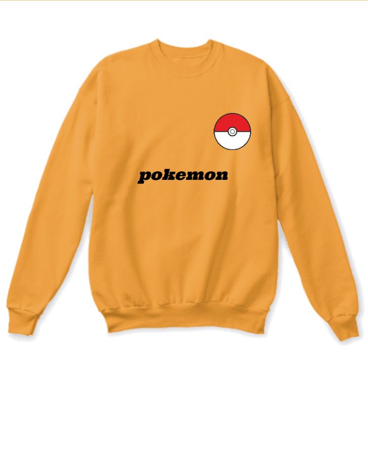 Pokémon lover full sleeve t-shirt - Front