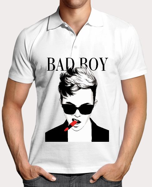 Polo Printed t-shart bad boy - Front