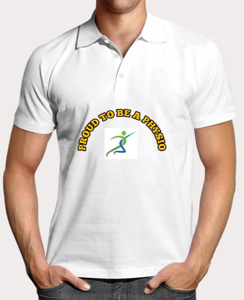 Polo t-shirt with physio print - Front