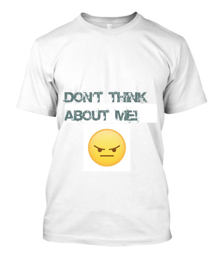 Printed attitude T shirt |For men and women|angry emoji t shirt| - Front