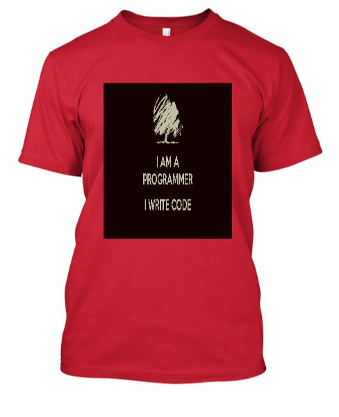 Programmer T-shirt Who Loves To Write a Code - Front