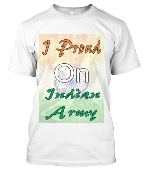 Proud on India Printed T-shart - Front