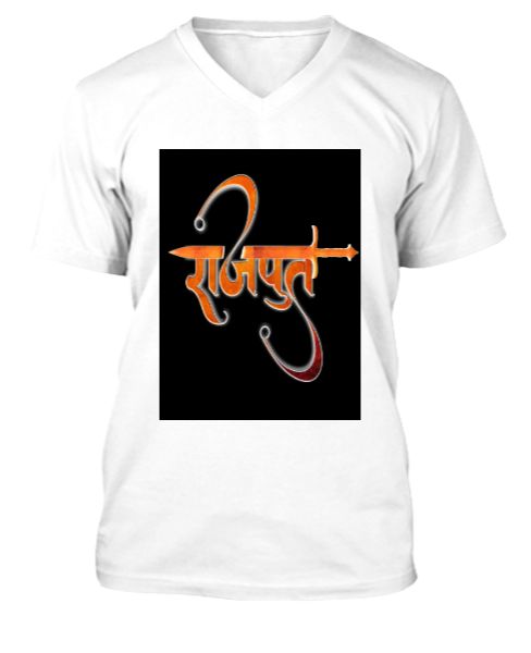 RAJPOOT v-neck t-shirt for men - Front