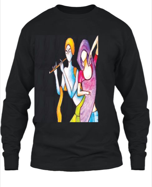 Radhe-Krishna Full Sleev Men T-shirt - Front