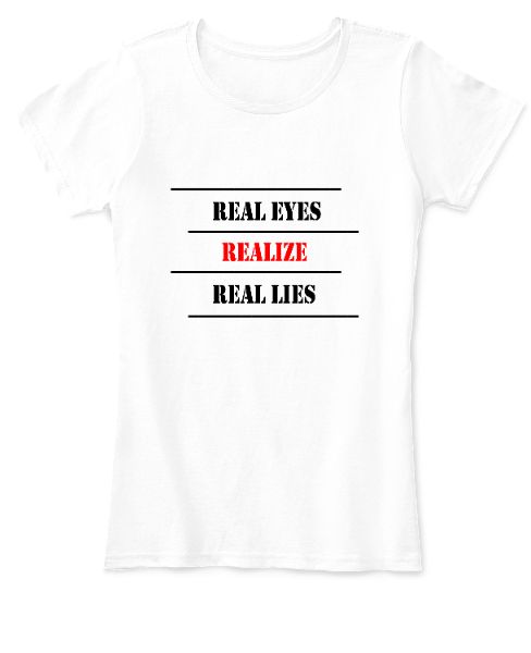 Real lies t-shirt - Front