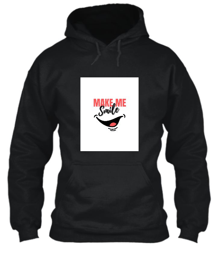 Red Hoodie “Make me Smile” - Front