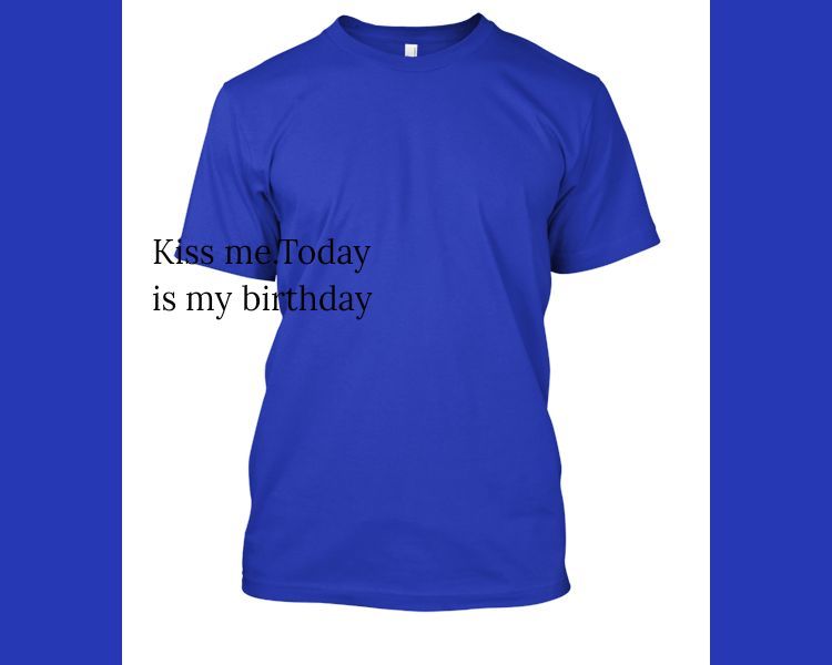 Red stylish T shirt - Front