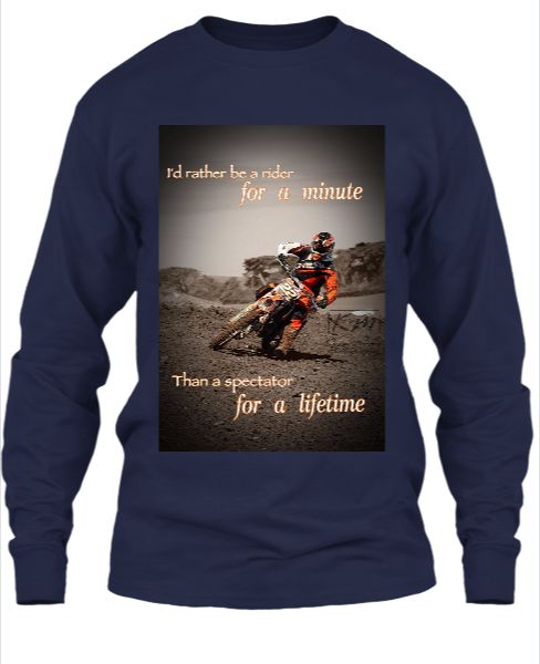 Riders Printed Men's Round Neck T-Shirt - Front
