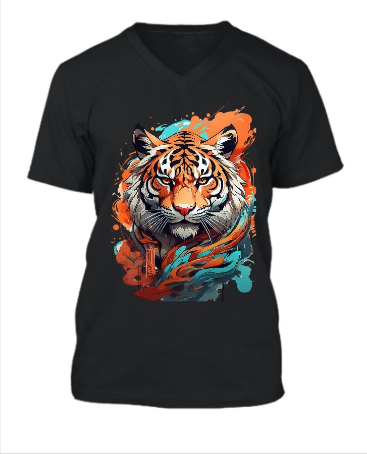 Roar & Stripes: Unleash the Tiger Design - Front
