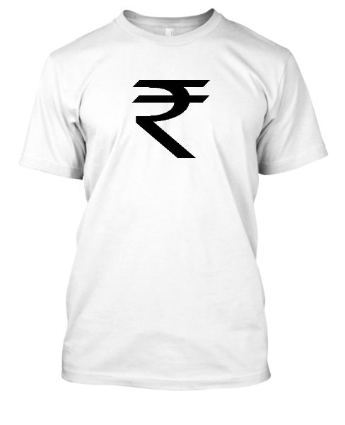 Rupee Tshirt Men's cotton T-shirt - Front