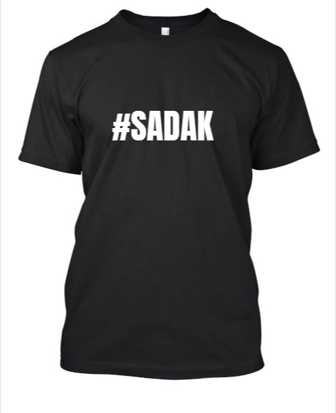 SADAK-BLACK-T-SHIRT - Front