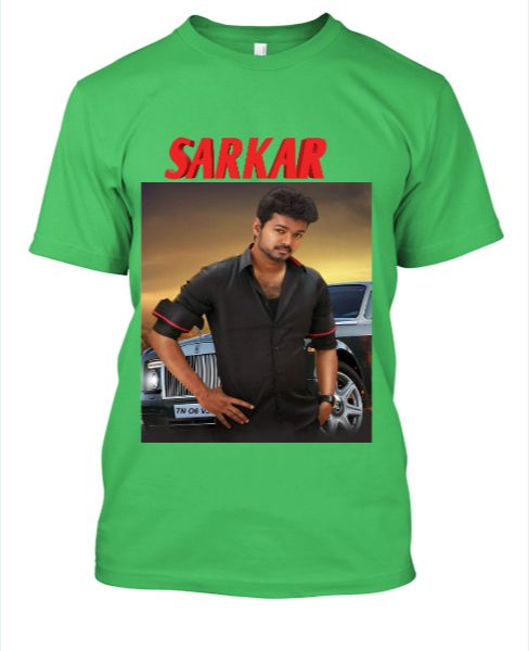 SARKAR MOVIE VIJAY T SHIRTS - Front