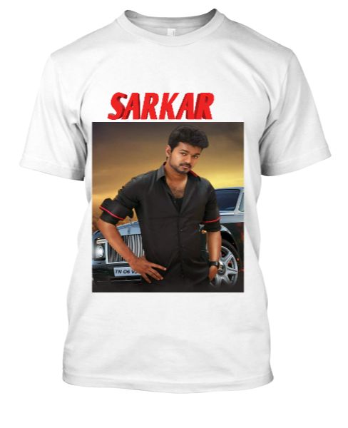 SARKAR MOVIE VIJAY T SHIRT - Front