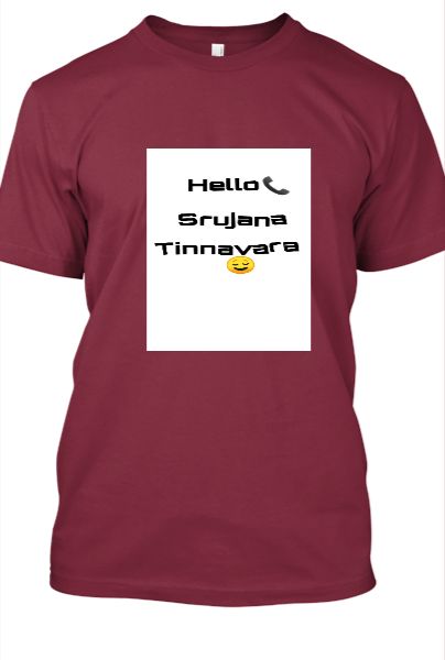SRUJANA TINNAVAR T SHIRT - Front