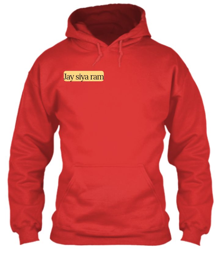 Shree ram moden hoodie - Front