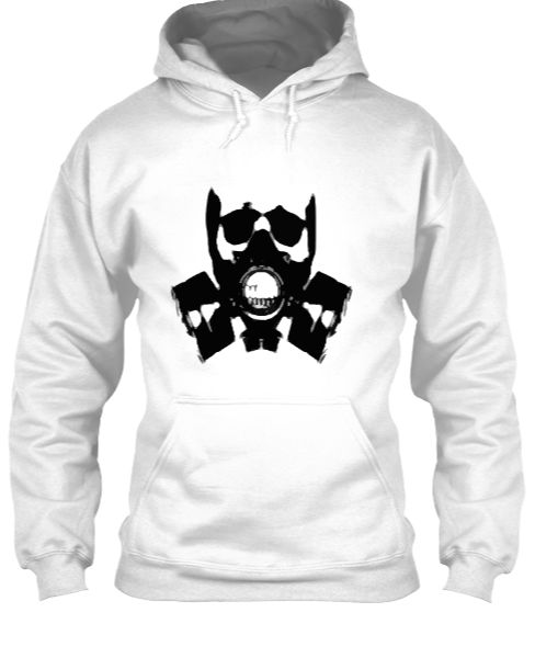Skull Gas Masked Hoodie - Front