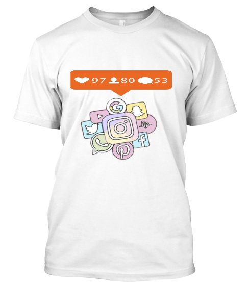 Social Media  T'shirt - Front