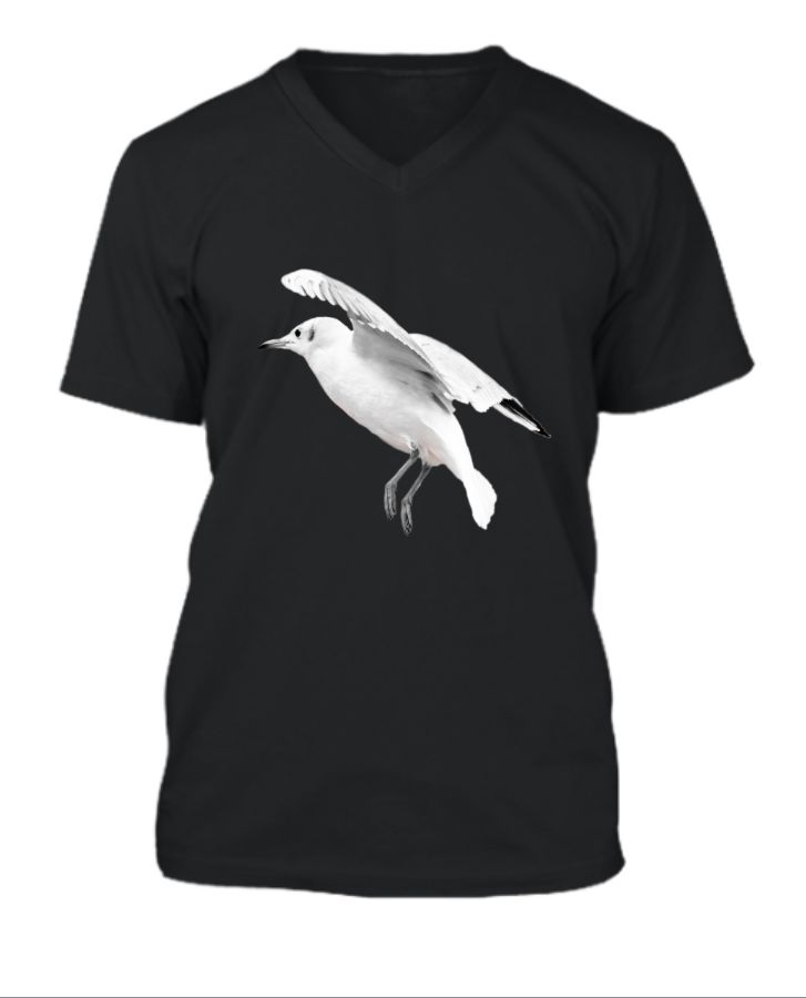 Sparrow Birds V-neck T-shirt - Front