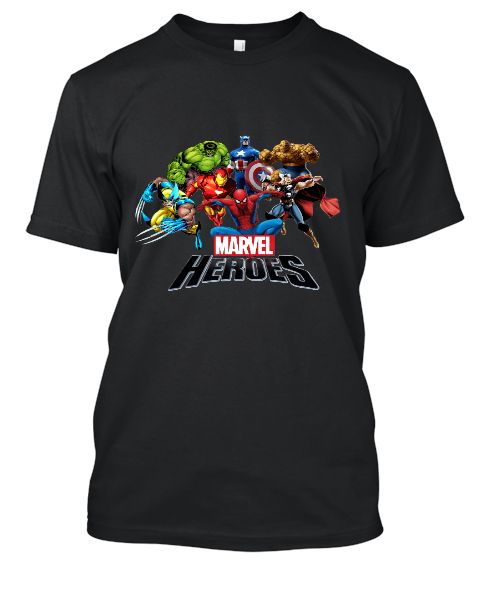 Super Heroes New Model T-Shirt  - Front
