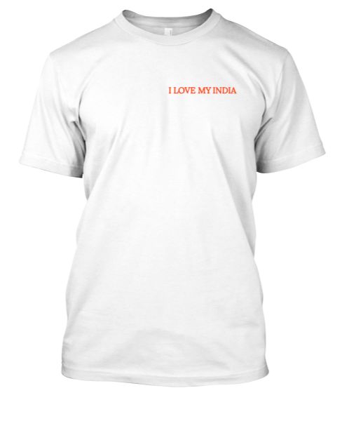 T-SHIRT I LOVE MY INDIA - Front