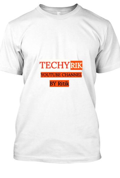 Techy Rik youtube channel T-shirt - Front