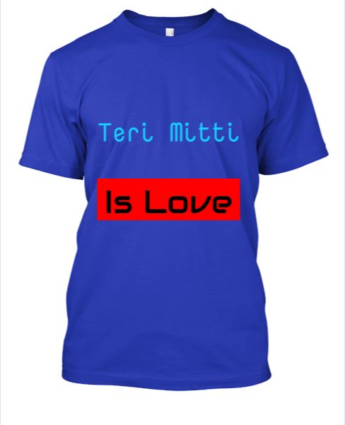 Teri Mitti And Ve Maahi Printed T-shirt - Front