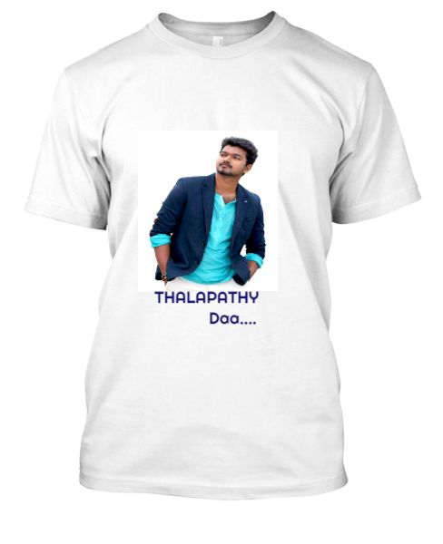 Thalapathy design t shirts for men and women - Front