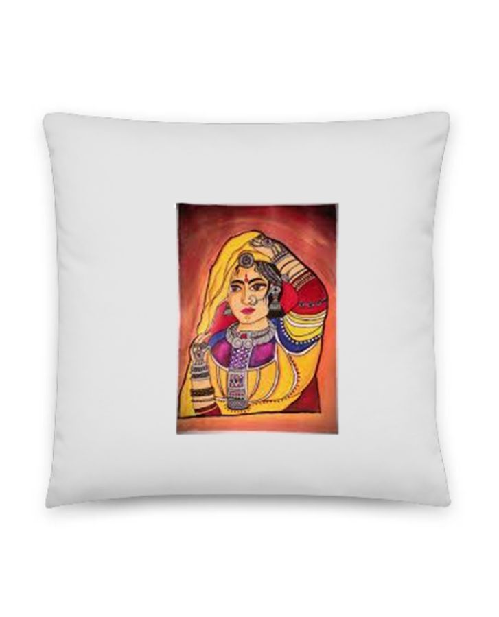 Throw Pillow-Rajasthani-Twinkle Store - Front