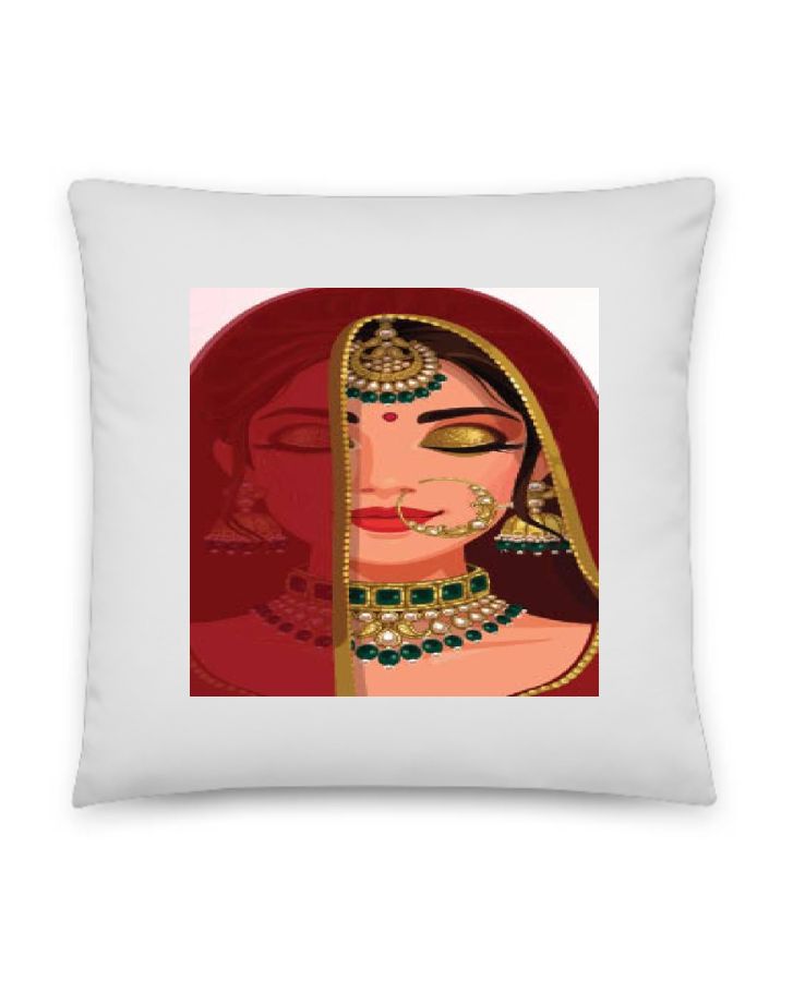 Throw Pillow-Rajasthani-Twinkle Store - Front