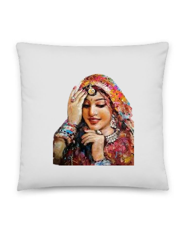 Throw Pillow-Rajasthani-Twinkle Store - Front