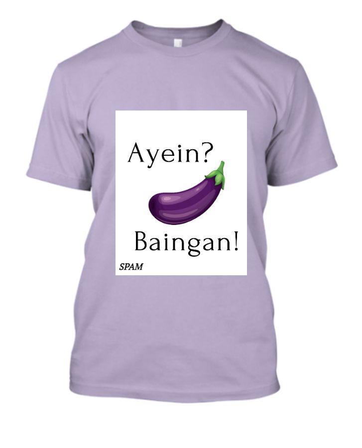 Trendy Tshirt With Ayein Baingan Print (By SPAM) - Front