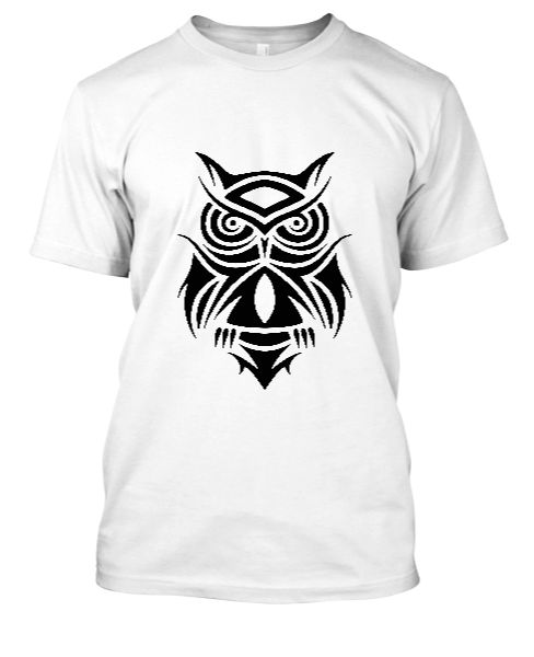 Tribal Owl Tattoo - Front