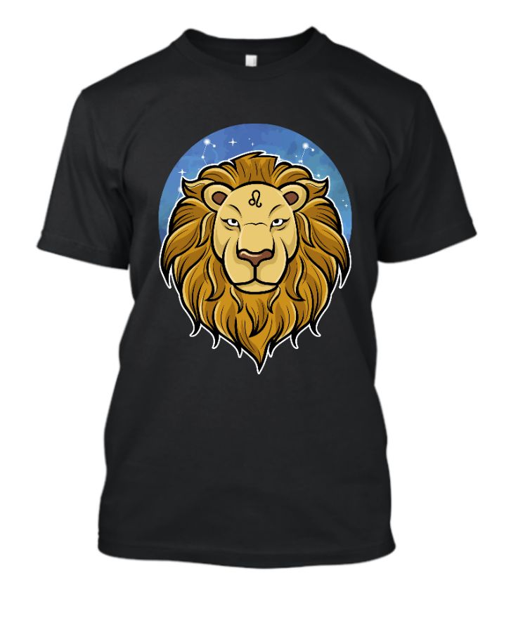 Unique Lion King Design Black Tshirt - Front