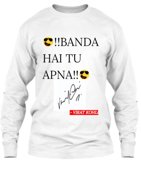 VIRAT KOHLI SIGN HOODIE - Front