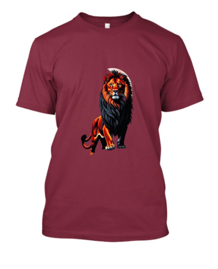 Veirdo® Oversized Baggy Fit Pure Cotton Drop Shoulder Half Sleeve Latest & Aesthetic Black & Lilac Back Doodle & Tiger Graphic Printed Round Neck T-Shirt for Men - Front