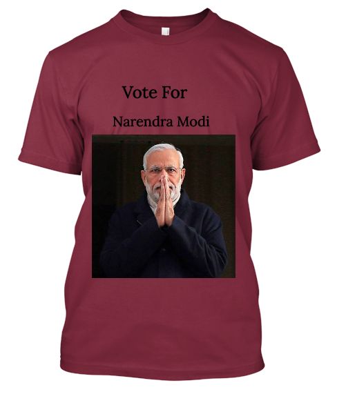 Vote For Narendra Modi T SHIRT ONLINE LATEST COLLECTION.... - Front