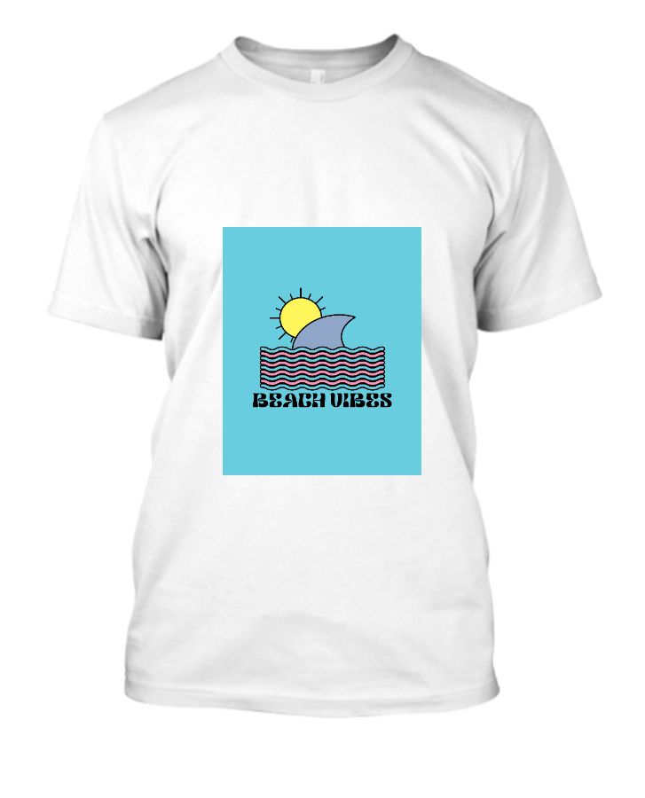 White Beach Vibes T-Shirt  - Front