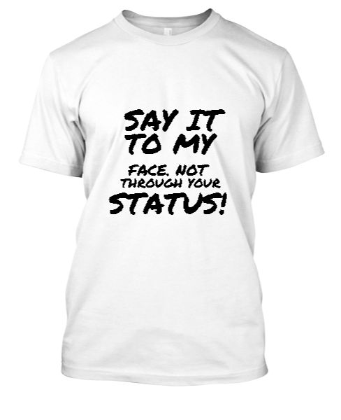 White Good Quality T-shirt  - Front
