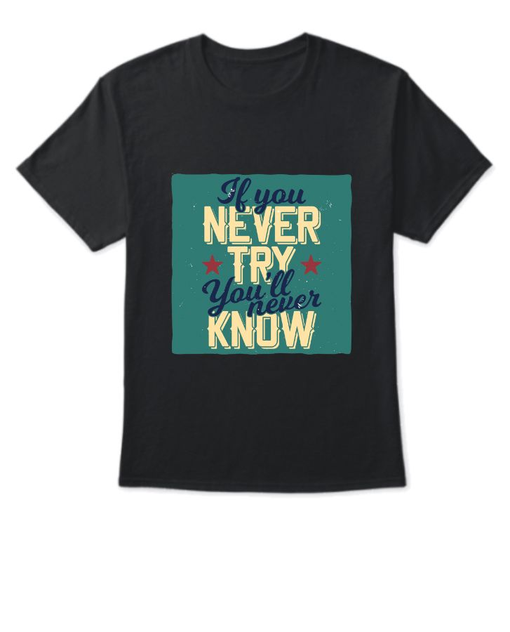 YOU WILL NEVER GIVE UP - Front
