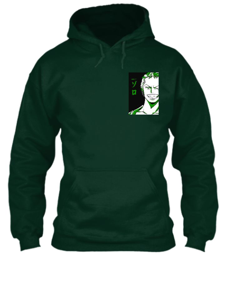 Zoro’s Philosophy: Hoodie with Powerful Quote - Front