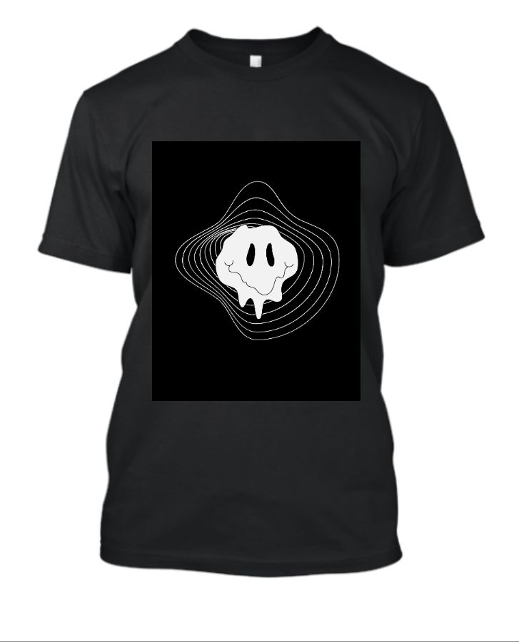 Printed Black Tshirt - Front