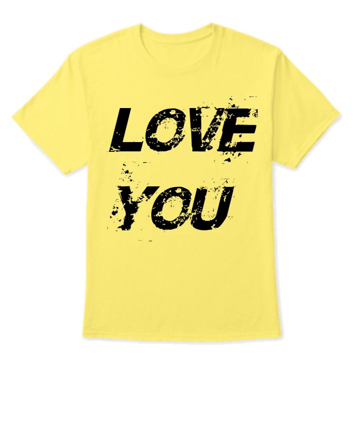 love half sleeve tshirt - Front