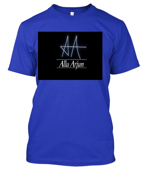 allu arjun t shirt With AA Logo - Front