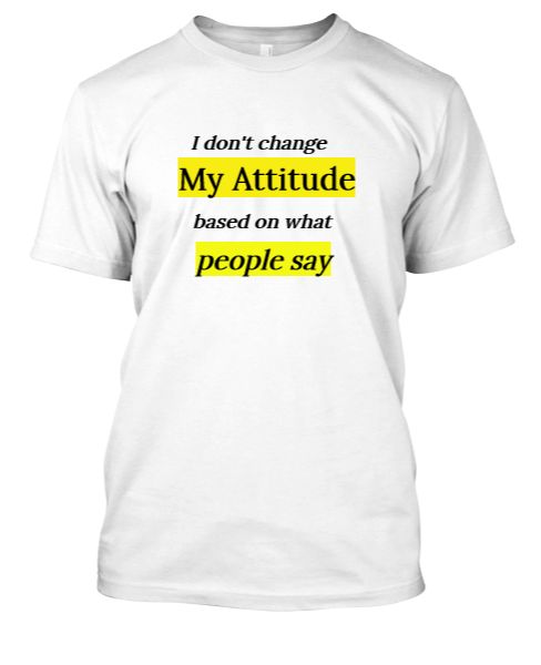 My Attitude - Front