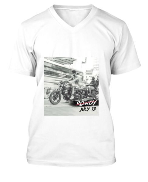 ROWDY V-Neck   T-SHIRT  FASHION LOOK FOR MENS CASUAL WEAR - Front