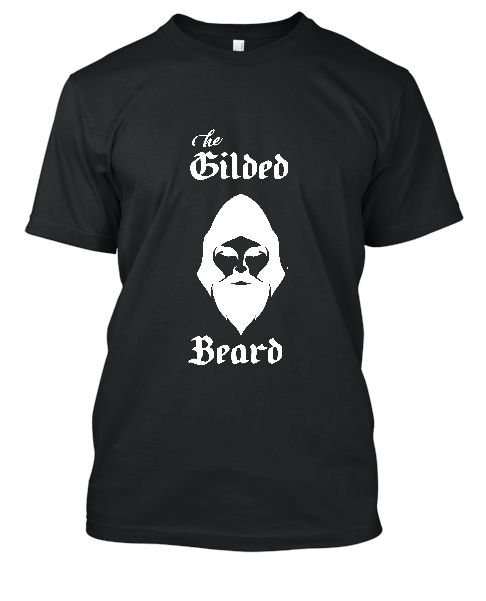beard printed t-shirt - Front