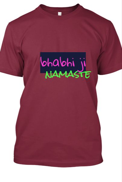 bhabhi ji namaste t-shirt for men - Front